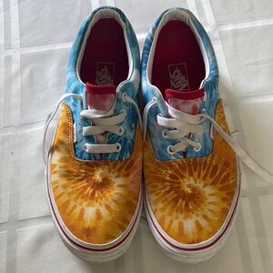 Vans Kids Tie-Dye Sneakers - Blue and Orange